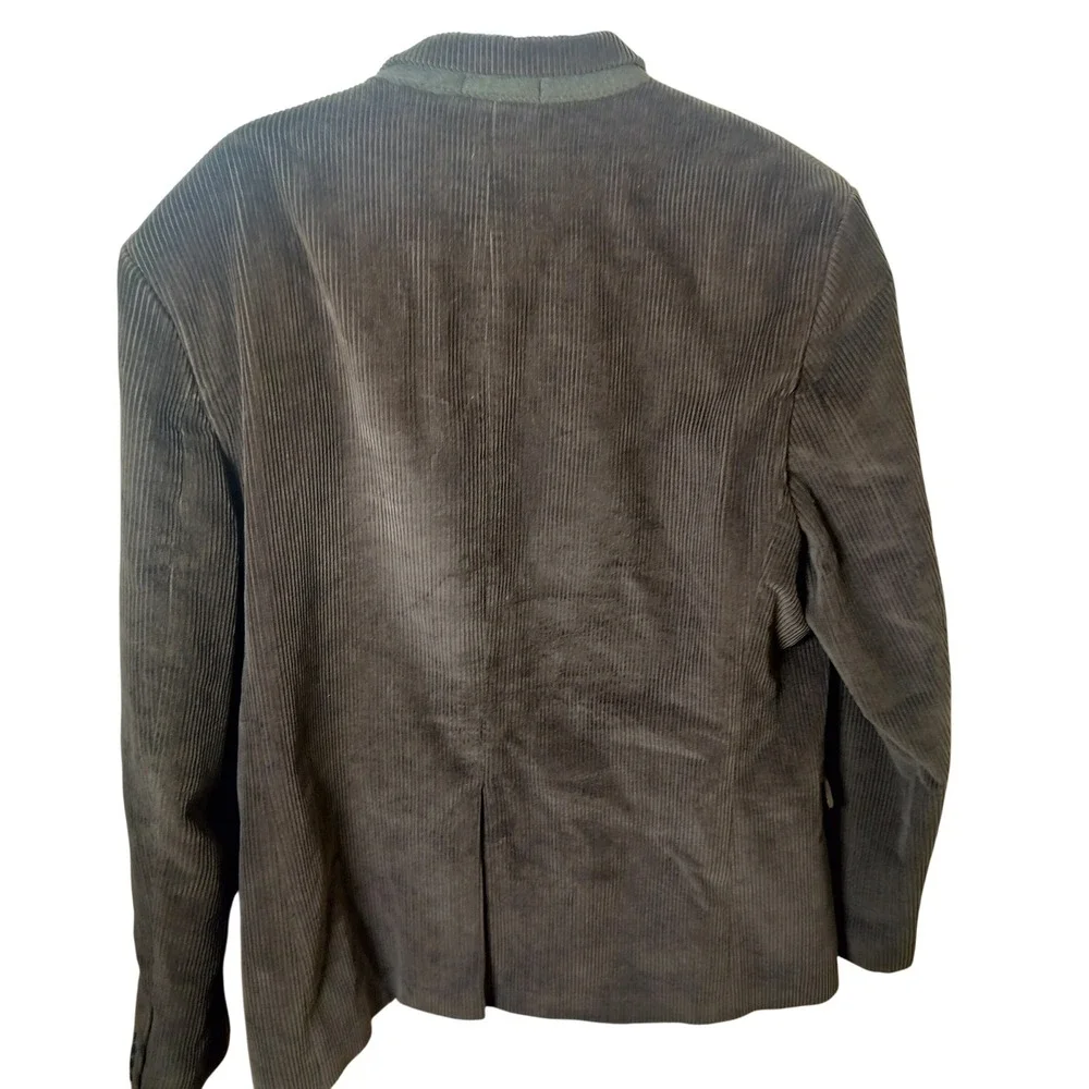 Superdry Limited Mens 3XL Corduroy BlazerJacket Brown Classic Slim QuiltedLining